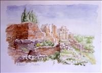 Roma - La Domus Aurea dal Palatino