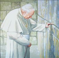 Preghiera - Giovanni Paolo II al muro del pianto