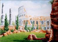Colosseo dall' arco di Tito